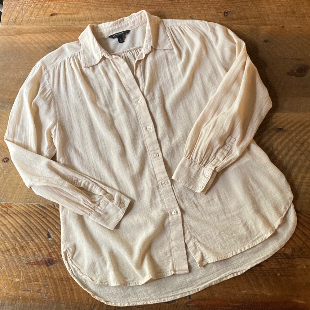 Banana Republic 100% Cotton Button-Down Blouse, size S